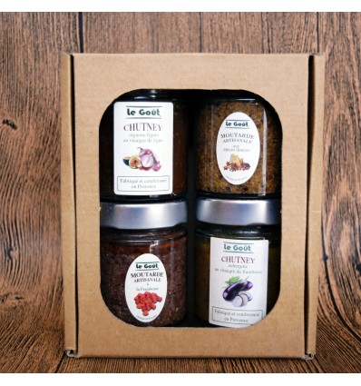 Etui cadeau chutney et moutarde