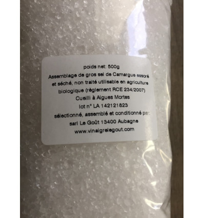 Sel gros de Camargue non traité 500g