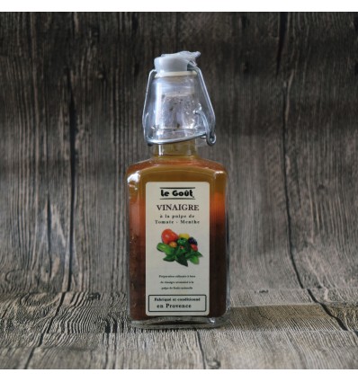 Vinaigre à la pulpe de Tomate et Menthe