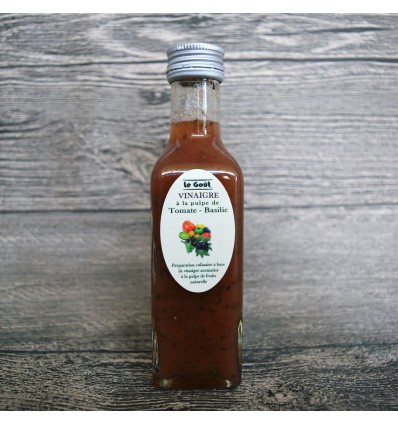 Vinaigre à la pulpe de Tomate et Basilic