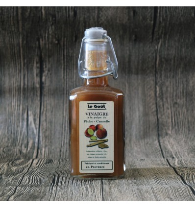 Vinaigre à la pulpe de Pêche et Cannelle