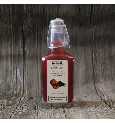 Vinaigre à la pulpe de Grenade et poivre du Sichuan
